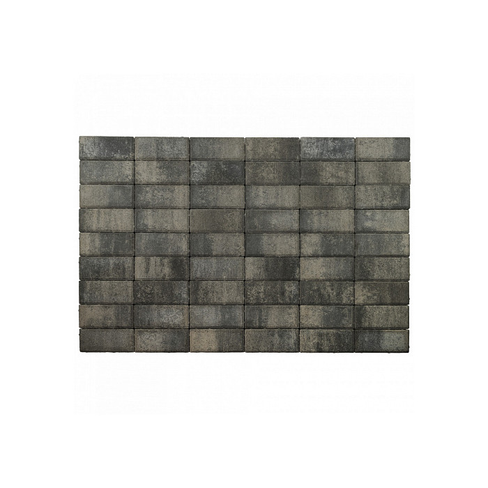 Брусчатка Braer Прямоугольник (кирпичик) ColorMix 200х100х60 мм цвет Вечер