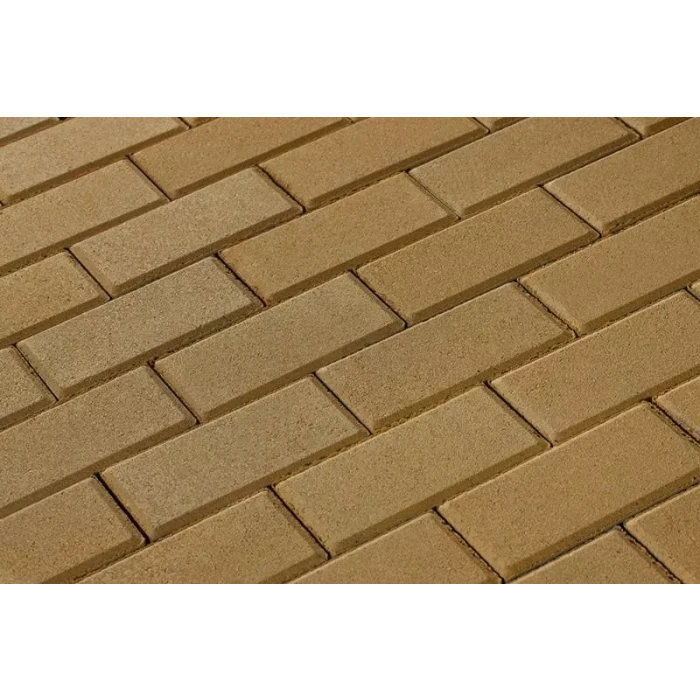 Брусчатка 342 механический завод Прямоугольник (кирпич) 200х100х40 мм Желтый