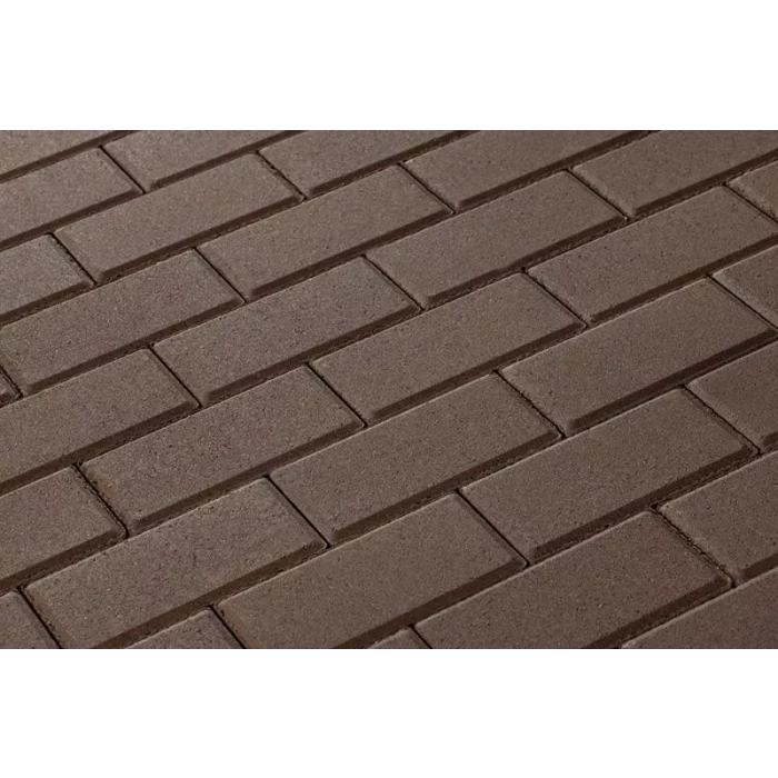 Брусчатка 342 механический завод Прямоугольник (кирпич) 200х100х40 мм Коричневый