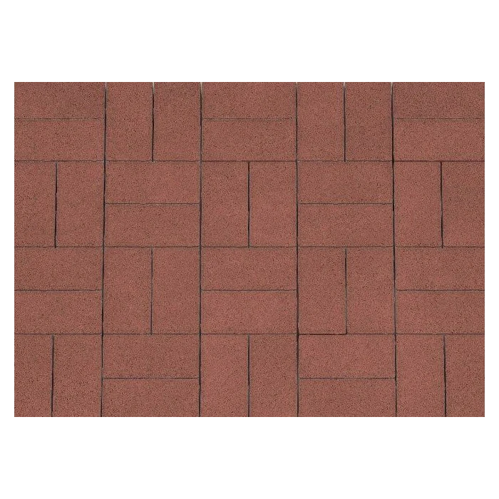 Брусчатка Каменный Век Кирпичик 200х100х60 мм. Красный