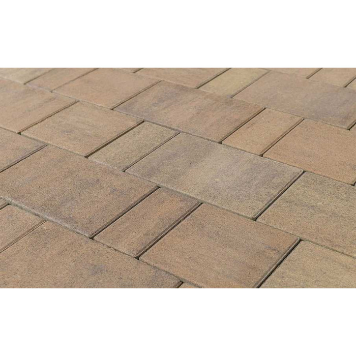 Тротуарная плитка Квадрат Braer 300х300х80мм Color Mix цвет 