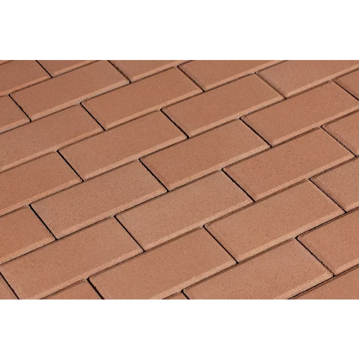 Брусчатка 342 механический завод Прямоугольник 200х100х60 мм Оранжевый