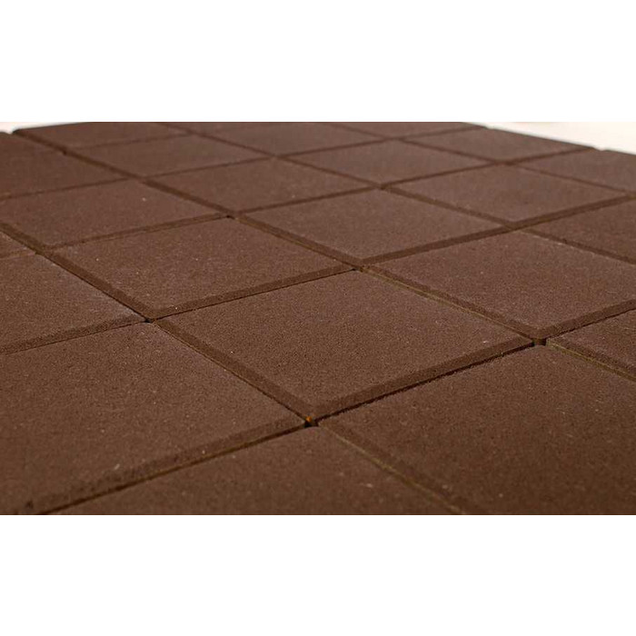 Тротуарная плитка Braer ЛУВР Квадрат 100х100х60 мм Гранит Красный