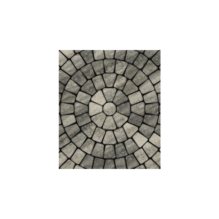 Тротуарная плитка Выбор Классико Листопад Б.2.КО.6 60 мм Антрацит