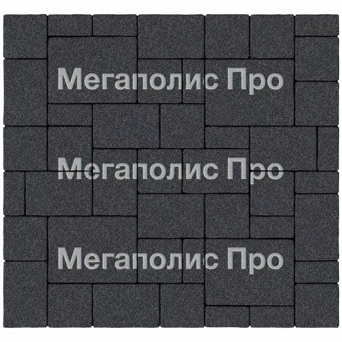 Тротуарный камень Выбор Мюнхен Б.2. Фсм.6 60 мм Стоунмикс Черный фото 3
