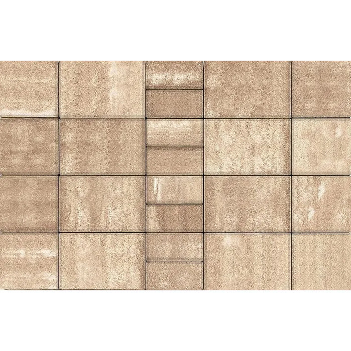 Тротуарная плитка Braer Мозаика 60 мм Миндаль