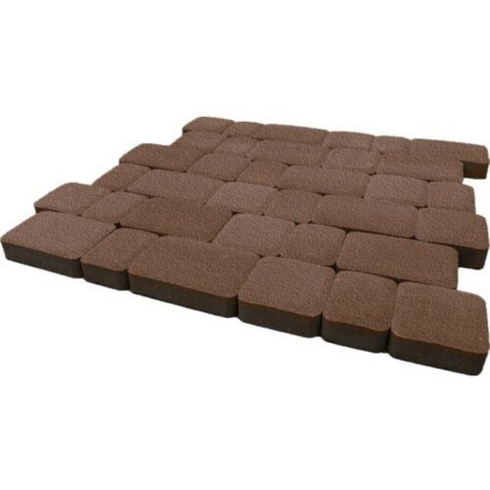 Тротуарная плитка Инсбрук Альт 40 мм Коричневый