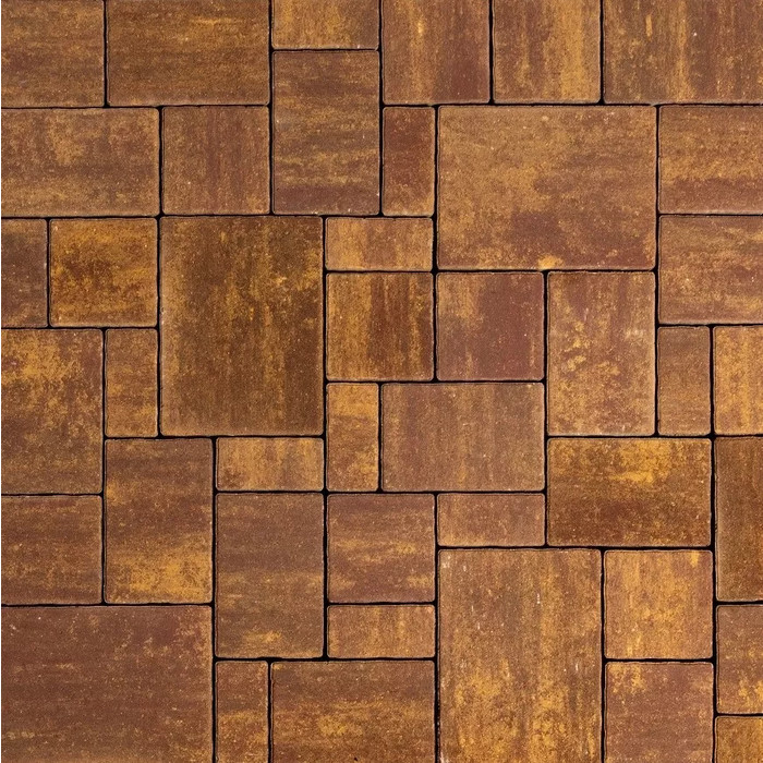 Тротуарная плитка 342 механический завод Классика круговая ColorMix 60мм Каир