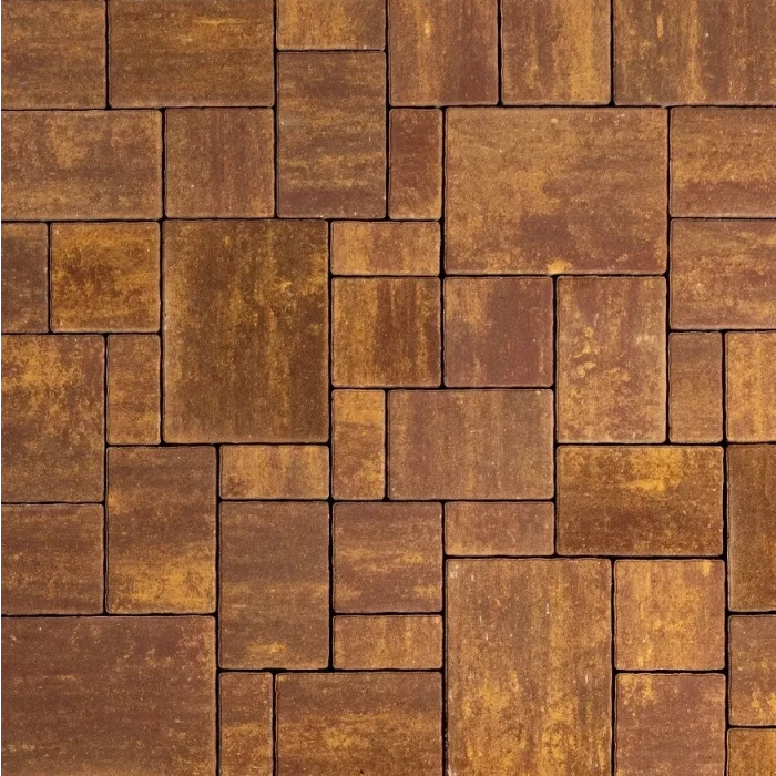 Тротуарная плитка 342 механический завод Классика круговая ColorMix 60мм Каир