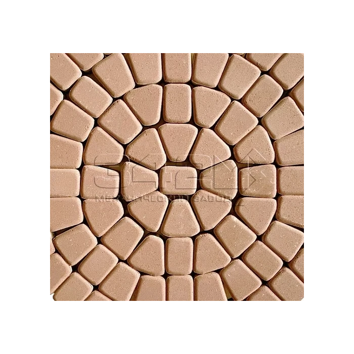 Тротуарная плитка 342 механический завод Классика круговая 60мм Бежевый