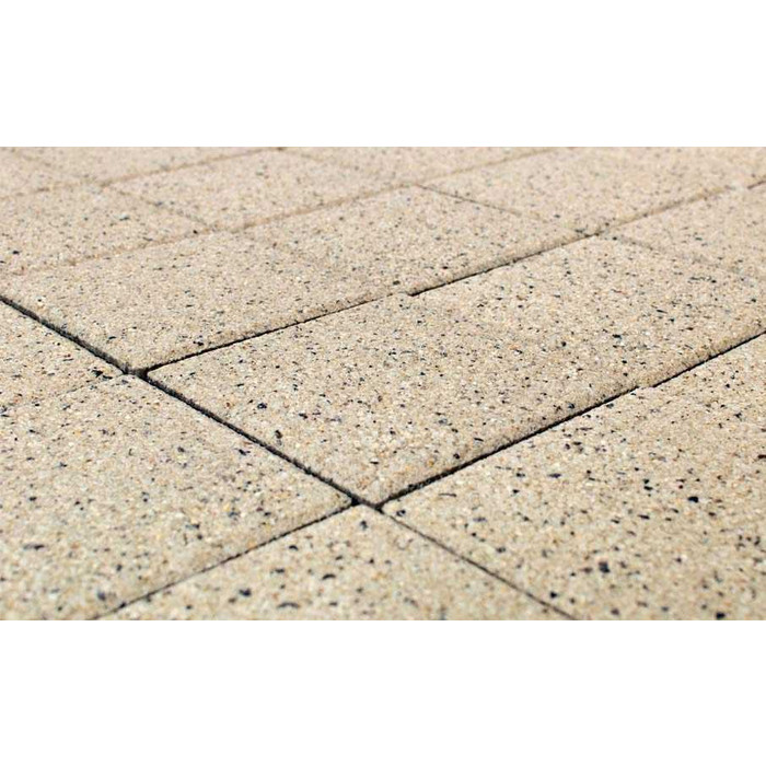 Тротуарная плитка Braer ЛУВР Квадрат 200х200х60 мм Мрамор