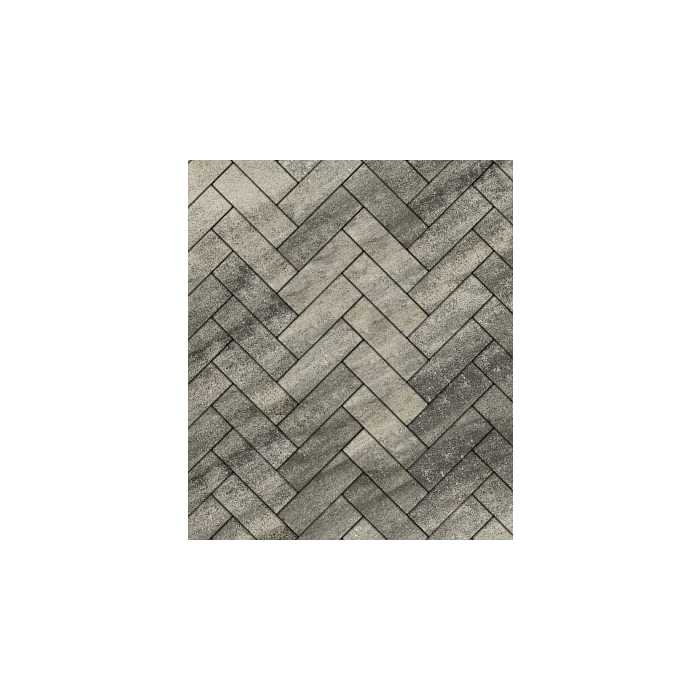 Брусчатка Выбор Прямоугольник (кирпич) Листопад 2.П.8 80 мм Антрацит