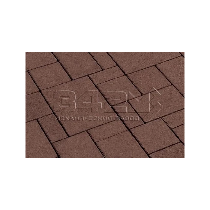 Тротуарная плитка 342 Механический завод Бавария 60мм Коричневый