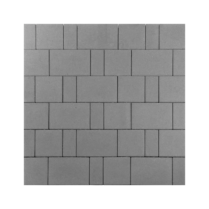 Тротуарная плитка 342 Механический завод Новый Город Классик 80 мм Серый