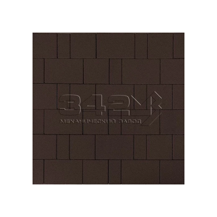 Тротуарная плитка 342 Механический завод Новый Город Классик 80 мм Темно-коричневый