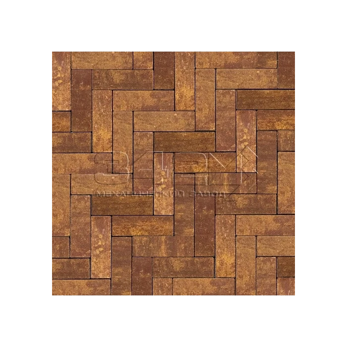 Тротуарная плитка 342 механический завод Паркет 240x80x60мм коллекция Гранит цвет Морис