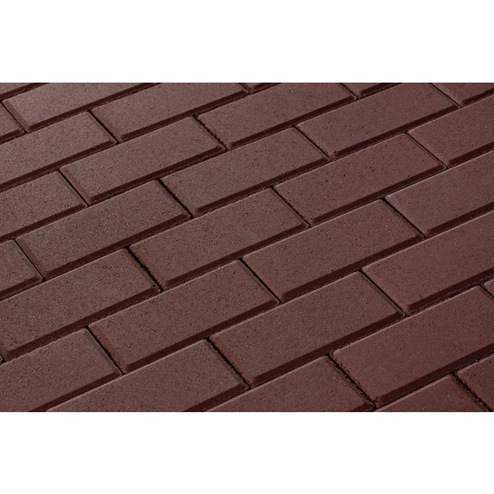 Брусчатка 342 механический завод Прямоугольник 200х100х80 мм Красный