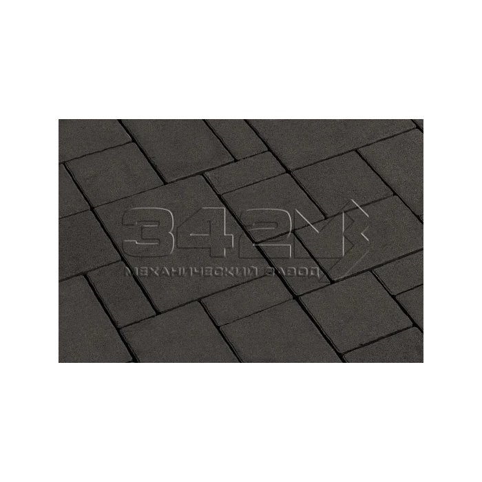 Тротуарная плитка 342 Механический завод Бавария 60мм Черный