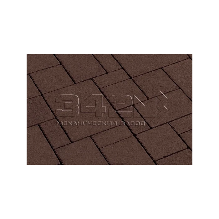Тротуарная плитка 342 Механический завод Бавария 60мм Темно-коричневый