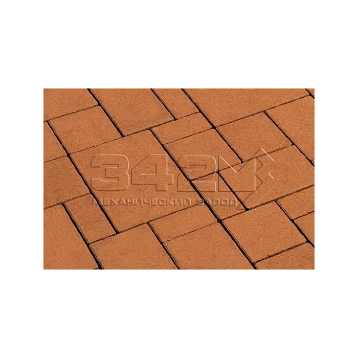 Тротуарная плитка 342 Механический завод Бавария 60мм Оранжевый