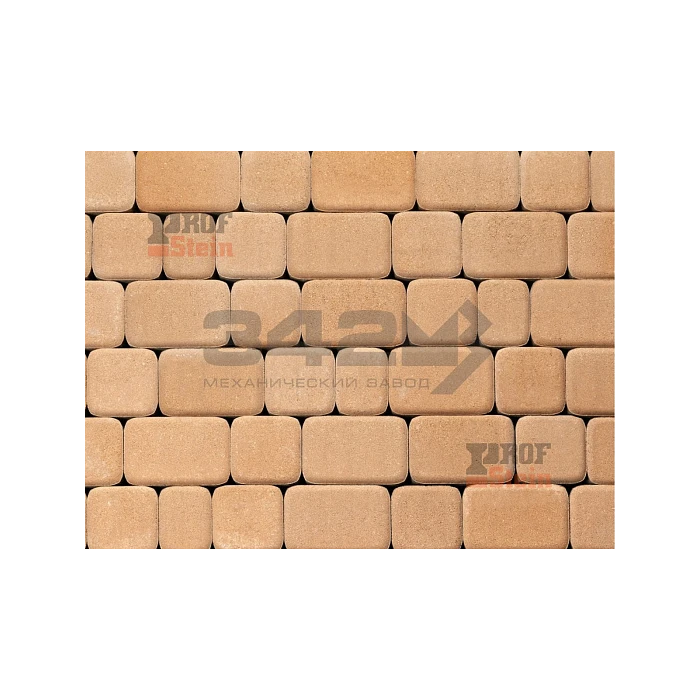 Тротуарная плитка 342 механический завод Классика 60 мм Бежевый