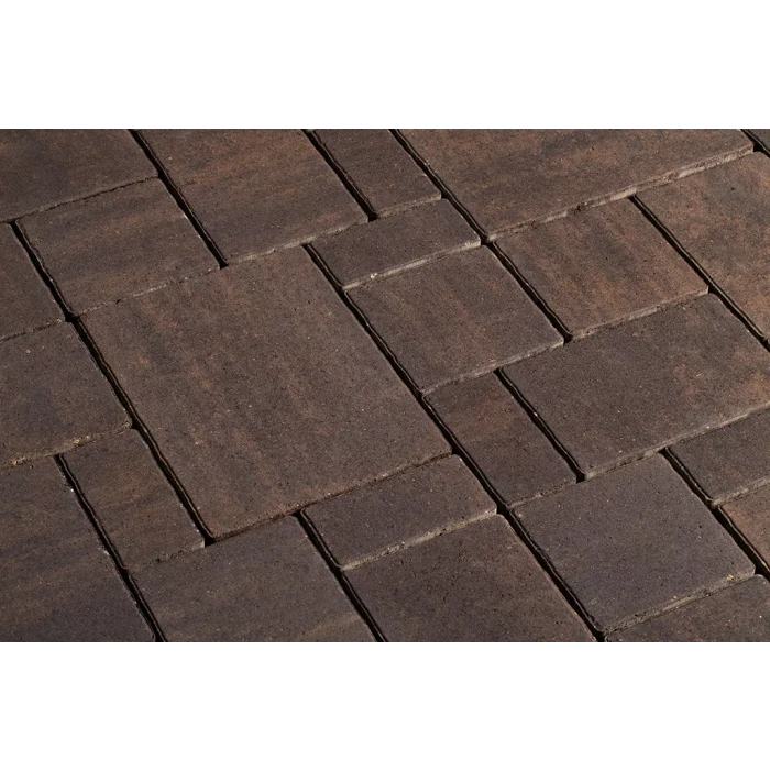 Тротуарная плитка 342 Механический завод Бавария ColorMix 60мм Арабика