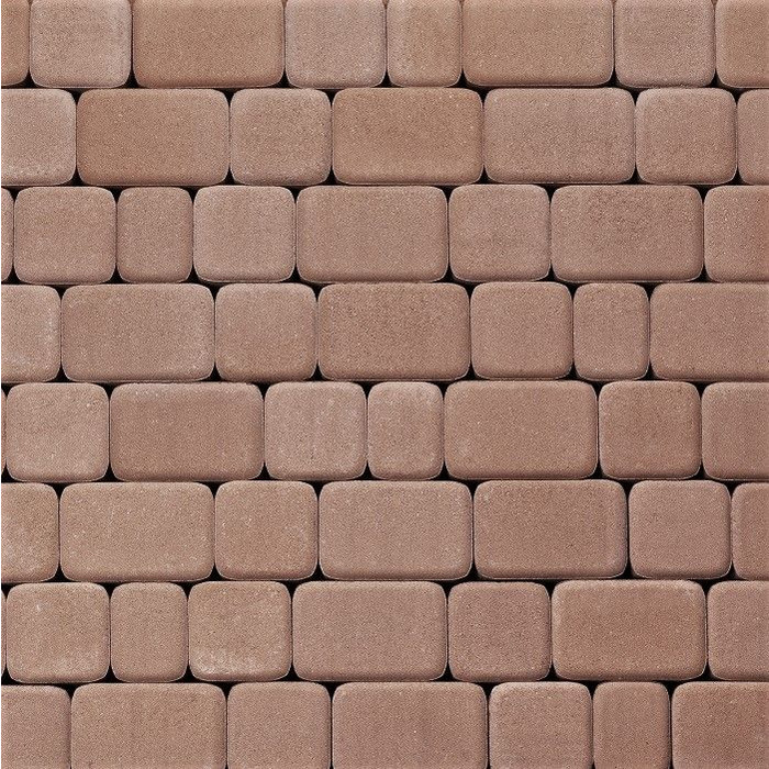 Тротуарная плитка 342 механический завод Классика 60 мм Капучино