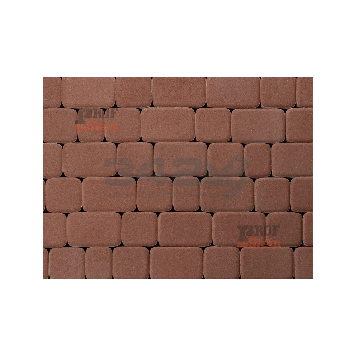 Тротуарная плитка 342 механический завод Классика 60 мм Красный