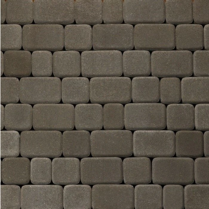 Тротуарная плитка 342 механический завод Классика 60 мм Темно-серый