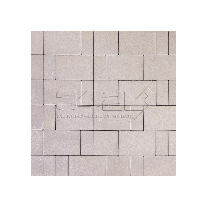 Тротуарная плитка 342 Механический завод Новый Город 60 мм Капучино