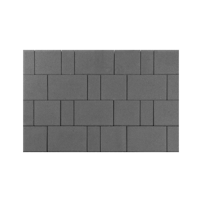 Тротуарная плитка 342 Механический завод Новый Город 60 мм Темно-серый