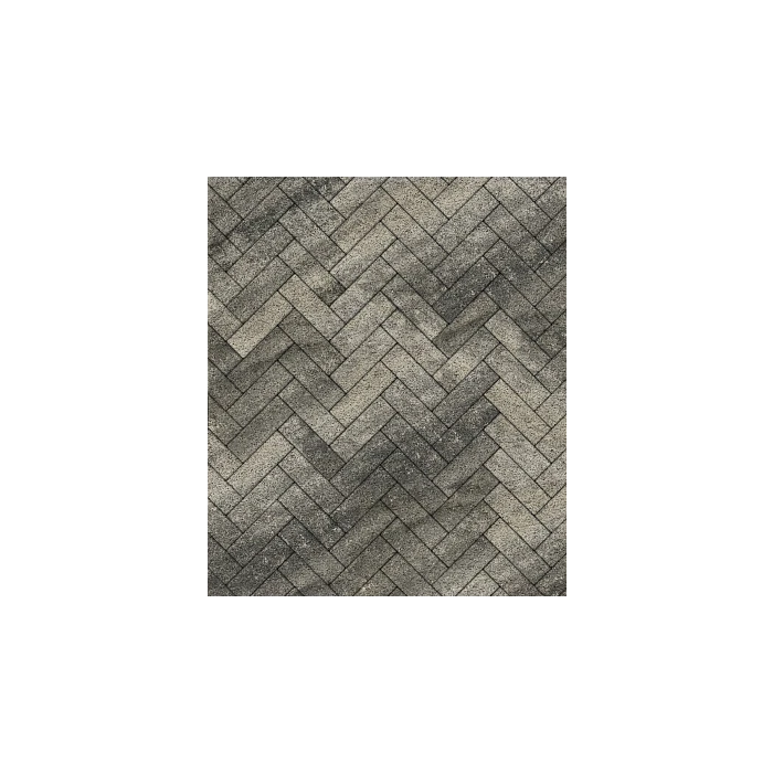 Тротуарная плитка Выбор Паркет Б.4.П.6 Листопад Антрацит