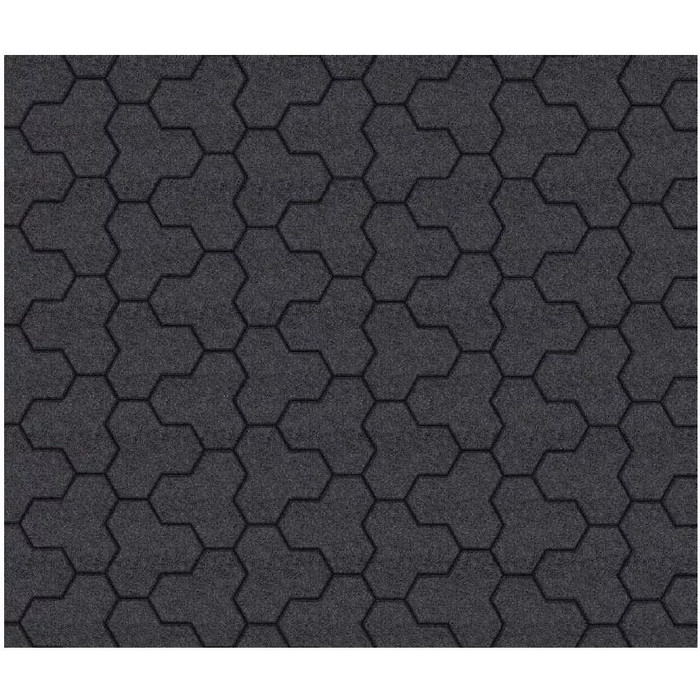 Тротуарный камень Выбор Трилистник В.7.Ф.10 100 мм Стоунмикс Черный