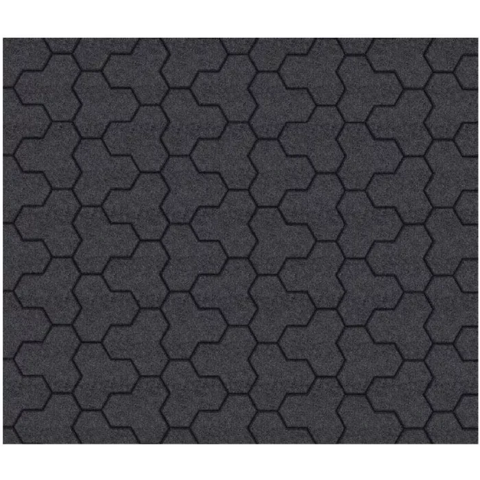 Тротуарный камень Выбор Трилистник В.7.Ф.10 100 мм Стоунмикс Черный