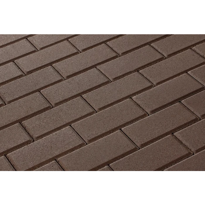 Брусчатка 342 механический завод Прямоугольник 200х100х80 мм Коричневый