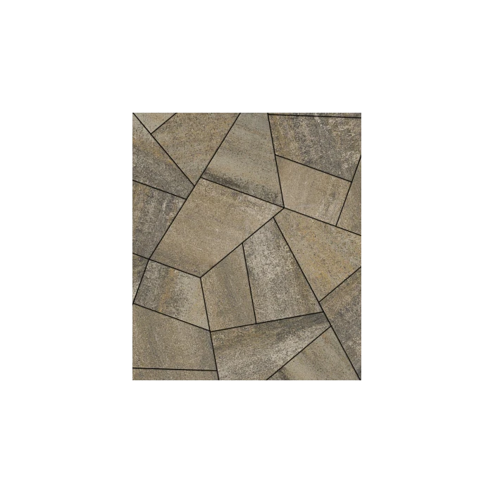 Тротуарная плитка Выбор Оригами Б.4.Фсм.8 80 мм Искусственный камень Базальт