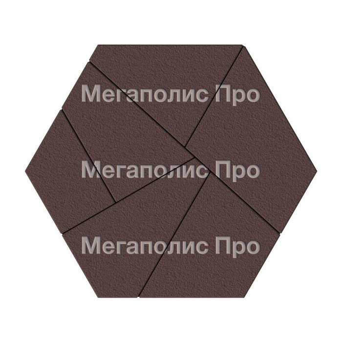 Тротуарная плитка Выбор Оригами Б.4.Фсм.8 80 мм Коричневый Гранит фото 3