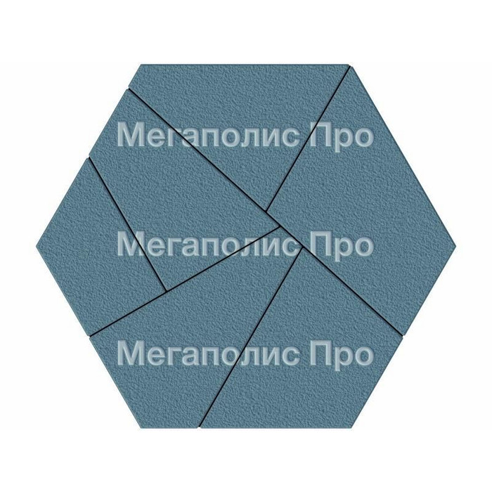 Тротуарная плитка Выбор Оригами Б.4.Фсм.8 80 мм Синий Гранит фото 2