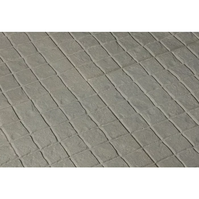 Тротуарная плитка Квадрат 342 механический завод 500х500х40 мм Клетка, цвет Серый