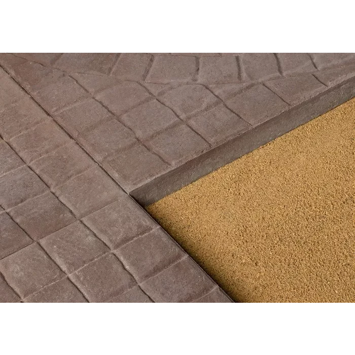 Тротуарная плитка Квадрат 342 механический завод 500х500х40 мм Солнышко, цвет Коричневый