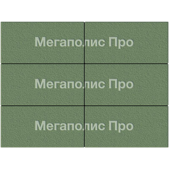 Тротуарная плитка Выбор Прямоугольник Б.5.П.10 600х300х100 мм Зеленый Гранит фото 3