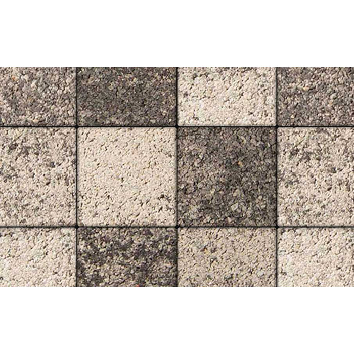 Тротуарные плиты Выбор Квадрум  В.1.К.10 300х300х100 мм Листопад Гранит Антрацит