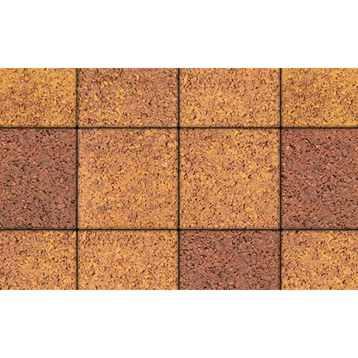 Тротуарные плиты Выбор Квадрум  В.1.К.10 300х300х100 мм Листопад Янтарь
