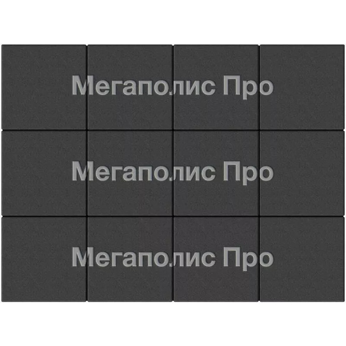 Тротуарные плиты Выбор Квадрум  В.1.К.10 300х300х100 мм Стандарт Черный фото 3