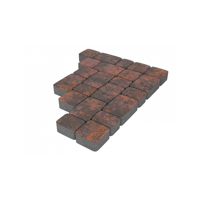 Тротуарная плитка Stellard Старый город 40 мм Браун