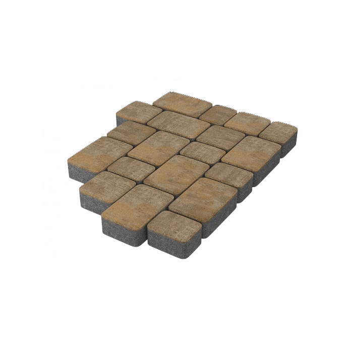 Тротуарная плитка Stellard Старый город 40 мм Голден