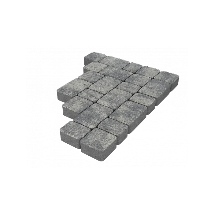 Тротуарная плитка Stellard Старый город 40 мм Грей