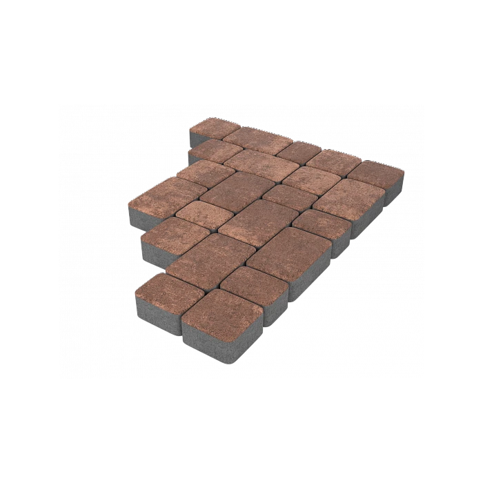 Тротуарная плитка Stellard Старый город 40 мм Мокко