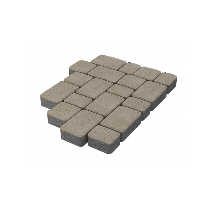 Тротуарная плитка Stellard Старый город 60 мм Белый