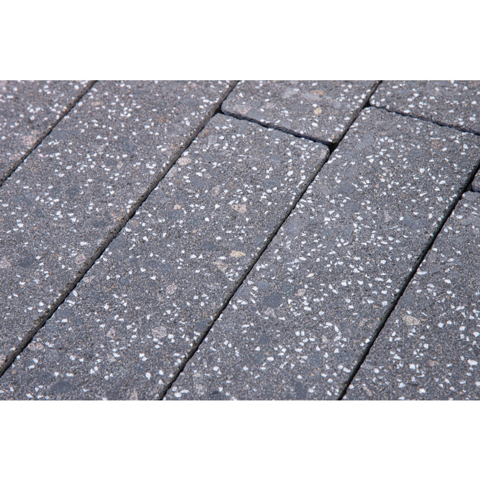 Тротуарная плитка Фабрика Готика Квадрат 400х400х100 мм Ильменит FINERRO